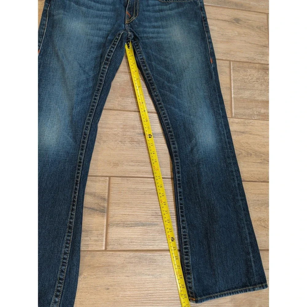 Vtg Y2K True Religion Billy Jeans Mens 33 Made in USA Straight Flap Pocket Denim